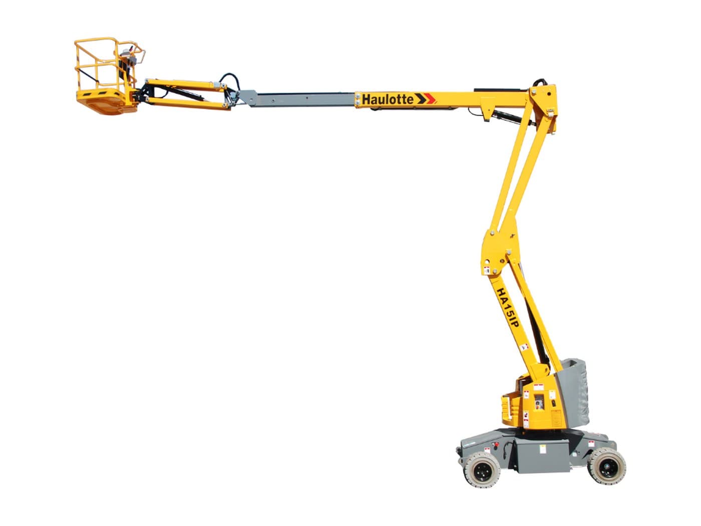 Haulotte HA15 IP: articulating boom lift for rent in Jarocin